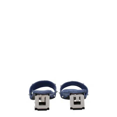 Givenchy Blue Fabric Sandal In Blue