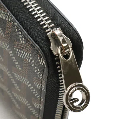 Pre-owned Goyard Black Pvc Leather Long Wallet (bi-fold) ()