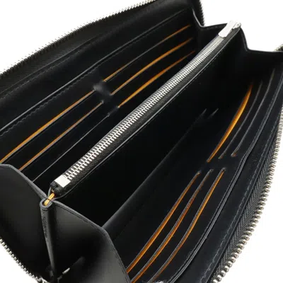 Pre-owned Goyard Black Pvc Leather Long Wallet (bi-fold) ()