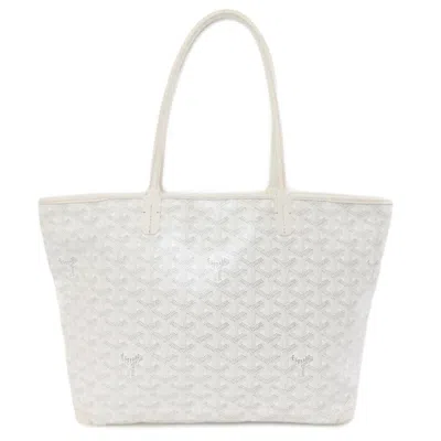 Pre-owned Goyard White Coated Canvas Tote Bag ()
