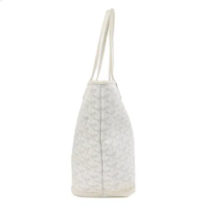 Pre-owned Goyard White Coated Canvas Tote Bag ()