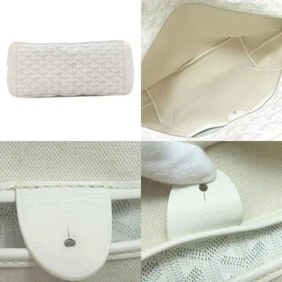Pre-owned Goyard White Coated Canvas Tote Bag ()
