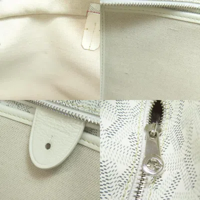 Pre-owned Goyard White Coated Canvas Tote Bag ()