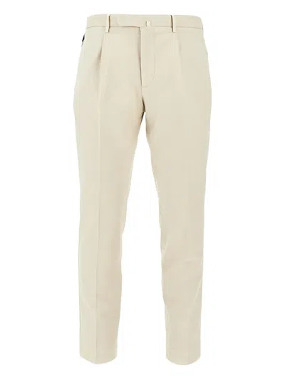 Santaniello Arechi Pressed Crease Trousers In Neutral