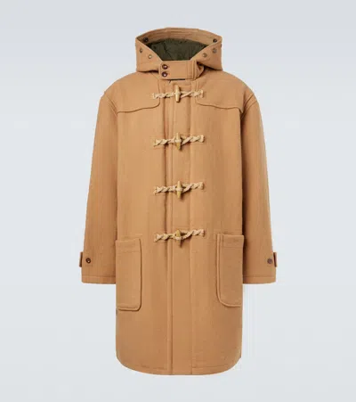 Polo Ralph Lauren Wool Twill Toggle Coat In Gold