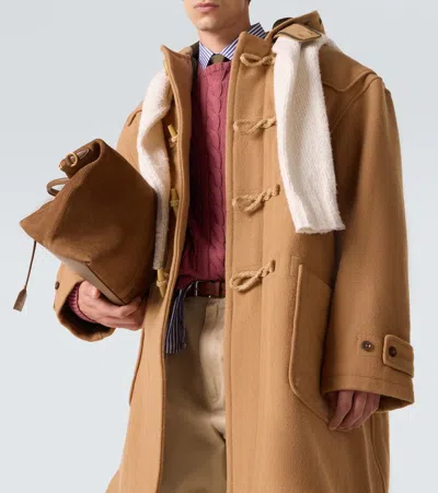 Polo Ralph Lauren Wool Twill Toggle Coat In Gold