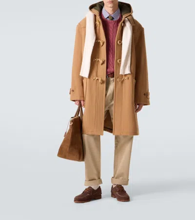 Polo Ralph Lauren Wool Twill Toggle Coat In Gold