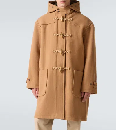 Polo Ralph Lauren Wool Twill Toggle Coat In Gold