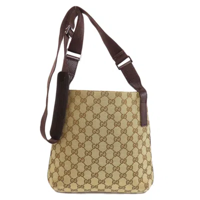 Pre-owned Gucci Brown Gg Canvas Shoulder Bag ()