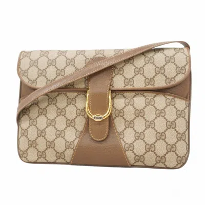 Pre-owned Gucci Brown Pvc Shoulder Bag ()