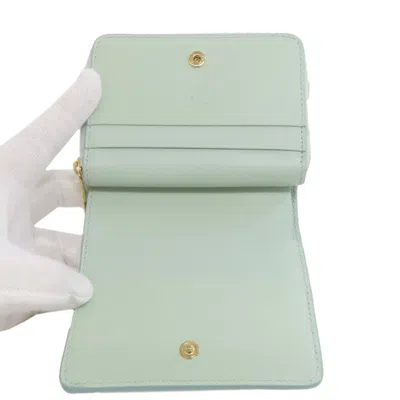 Pre-owned Gucci Light Blue Leather Wallet (bi-fold) ()