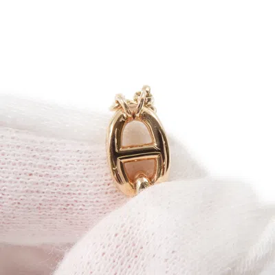 Pre-owned Hermes Chaine D'ancre Pink Gold Pink Gold (18k) Band Ring ()
