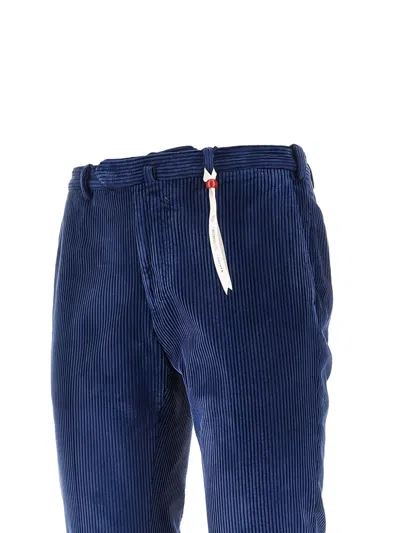 Santaniello Evoluto Corduroy Trousers In Blue