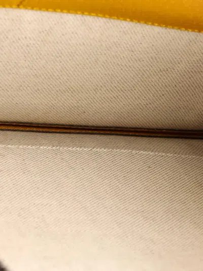 Pre-owned Gucci Neo Vintage Wristlet Pouch Gg Coated Canvas Clutch Bag In Neutral