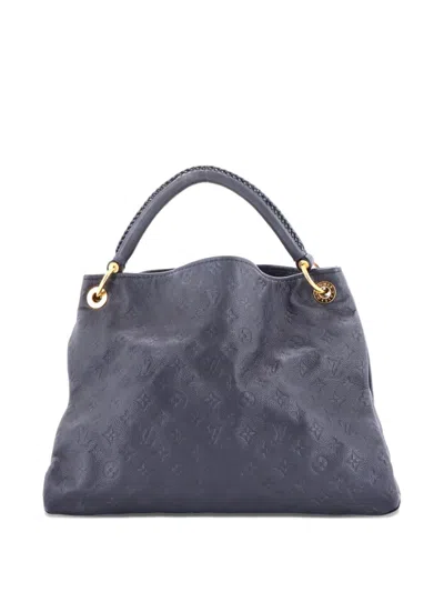 Pre-owned Louis Vuitton Artsy Handbag Monogram Empreinte Leather Mm Hobo Bag In Blue