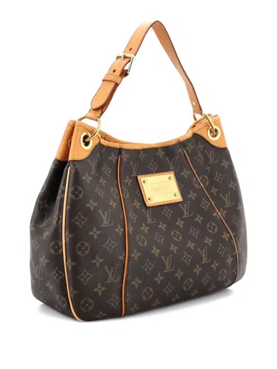 Pre-owned Louis Vuitton Galliera Handbag Monogram Canvas Pm Hobo Bag In Brown