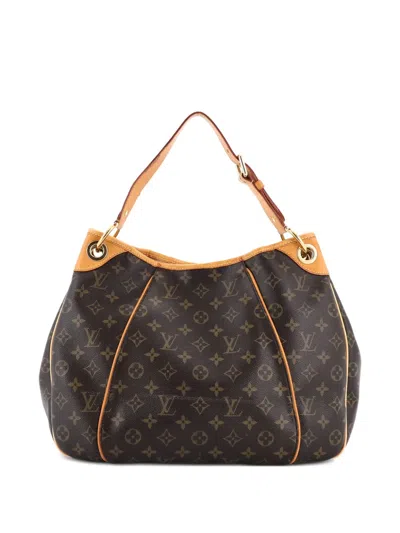 Pre-owned Louis Vuitton Galliera Handbag Monogram Canvas Pm Hobo Bag In Brown