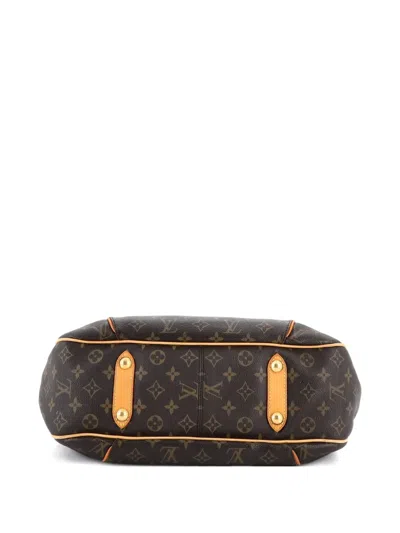 Pre-owned Louis Vuitton Galliera Handbag Monogram Canvas Pm Hobo Bag In Brown