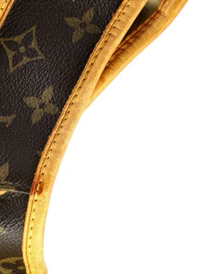 Pre-owned Louis Vuitton Galliera Handbag Monogram Canvas Pm Hobo Bag In Brown