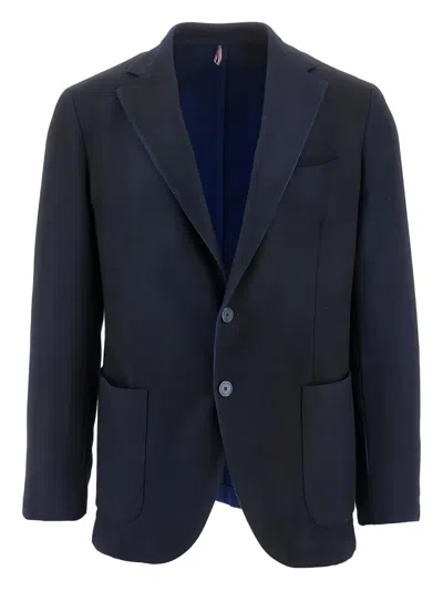 Santaniello Two-button Blazer In Blue