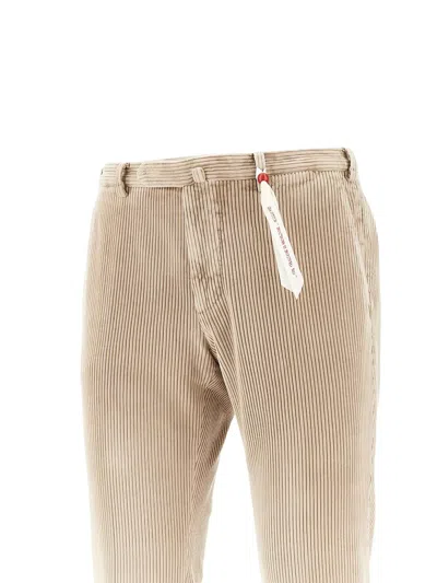 Santaniello Corduroy Trousers In Neutral
