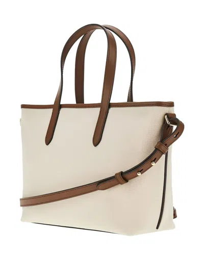Bally Small Canvas Tote Bag In Neutral