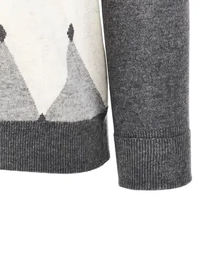 Ballantyne Argyle-pattern V-neck Pullover In Multi