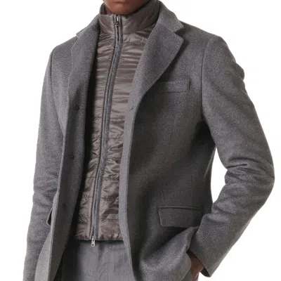 Herno Cashmere Blazer Jacket Men In Gray