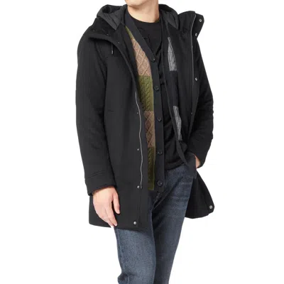 Herno Wool Cashmere Hooded Coat Men In Black