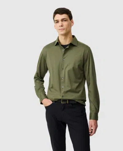 Rodd & Gunn Ascot Park Long Sleeve Slim Fit Shirt In Green