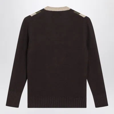 Valentino V-neck Sweater In Wool And Cashmere In Black