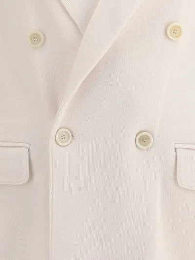 Lardini Double-breasted Pocket Blazer In Neutral