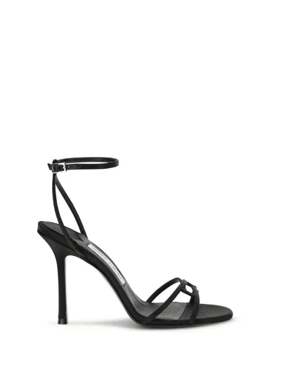 Jimmy Choo Women Leo 100 Sandals In Black