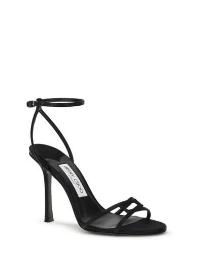 Jimmy Choo Women Leo 100 Sandals In Black