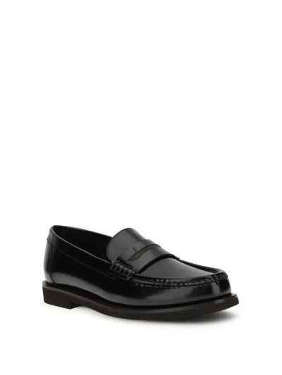 Brunello Cucinelli Loafers With Jewel Decoration In Black