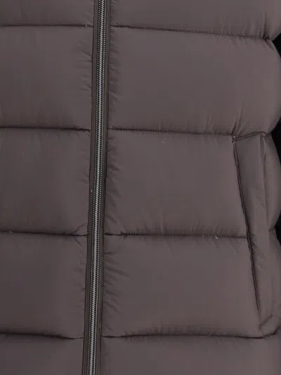 Herno Men Hooded Bomber In Brown