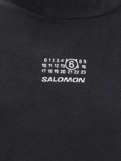 Mm6 Maison Margiela High-neck Drawstring Sweatshirt From The Salomon X Mm6 In Black