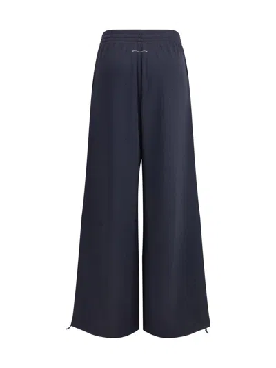 Mm6 Maison Margiela Wide-leg Track Pants From The Salomon X Mm6 In Blue