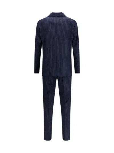 Gi Capri Wool Suit In Blue