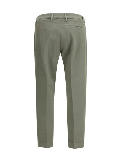 Cruna Daizy Flat-front Barrel Trousers In Green