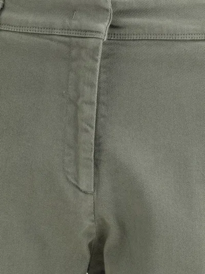 Cruna Daizy Flat-front Barrel Trousers In Green