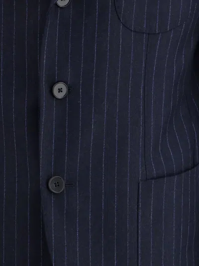 Gi Capri Wool Suit In Blue