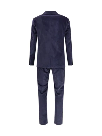 Gi Capri Corduroy Pocket Suit In Blue