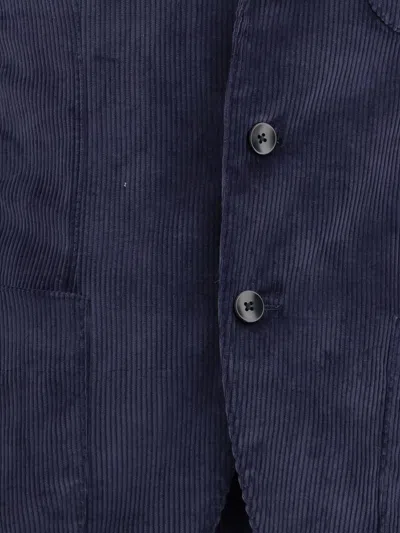 Gi Capri Corduroy Pocket Suit In Blue