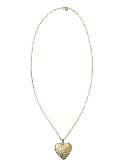 Pucci Heart Mirror Pendant Necklace Accessories In Gold