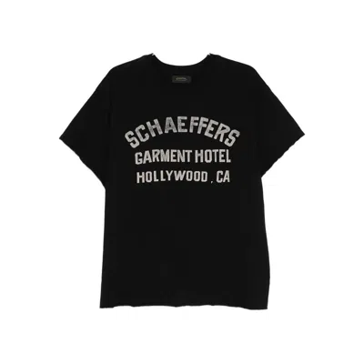 Schaeffer's Garment Hotel Logo T-shirt In Black