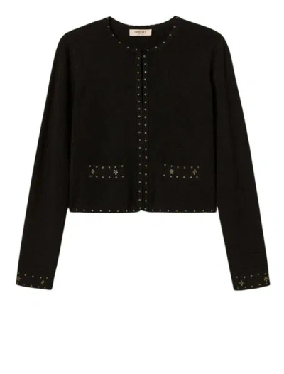 Twinset Twin-set Short Jacket In Black