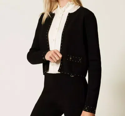 Twinset Twin-set Short Jacket In Black