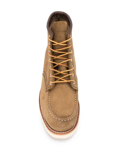 Red Wing Shoes Ankle Height Lace-up Leather Shoes In Brown