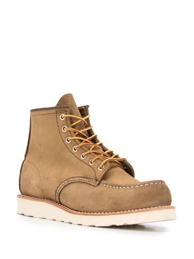 Red Wing Shoes Ankle Height Lace-up Leather Shoes In Brown